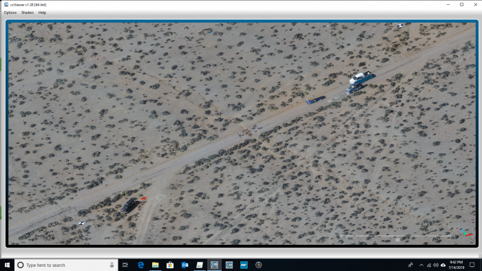 Image of a screen-grab of a photo captured by the drone.