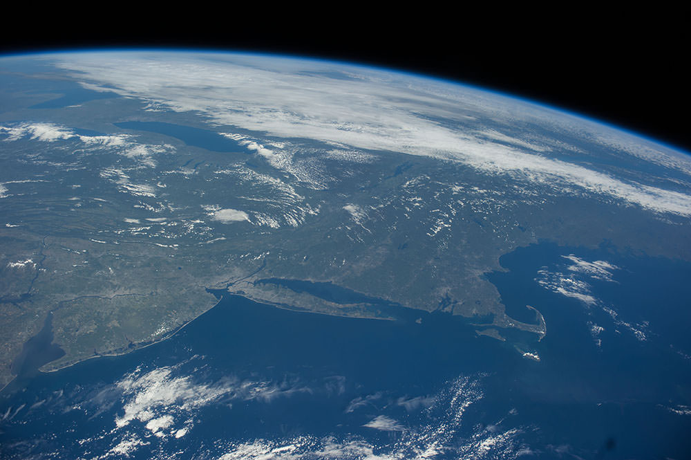 A view of the Northeastern United States from space