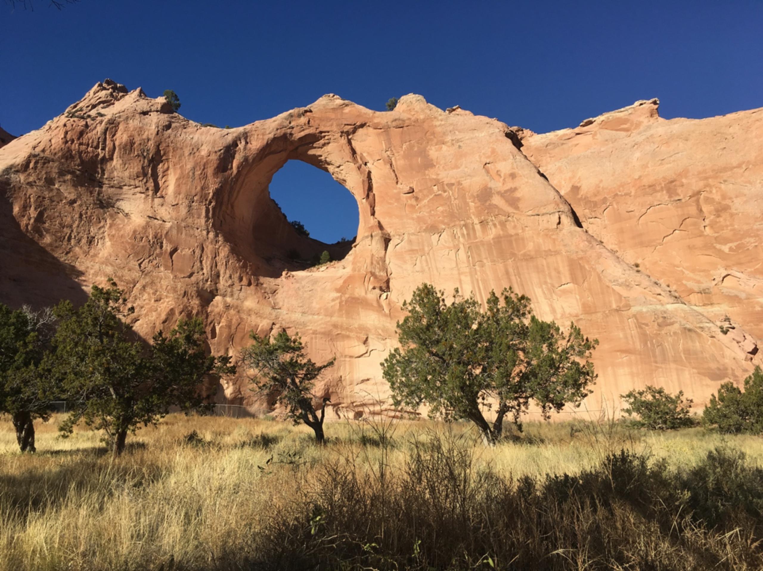 A rock formation on the Navajo Nation.