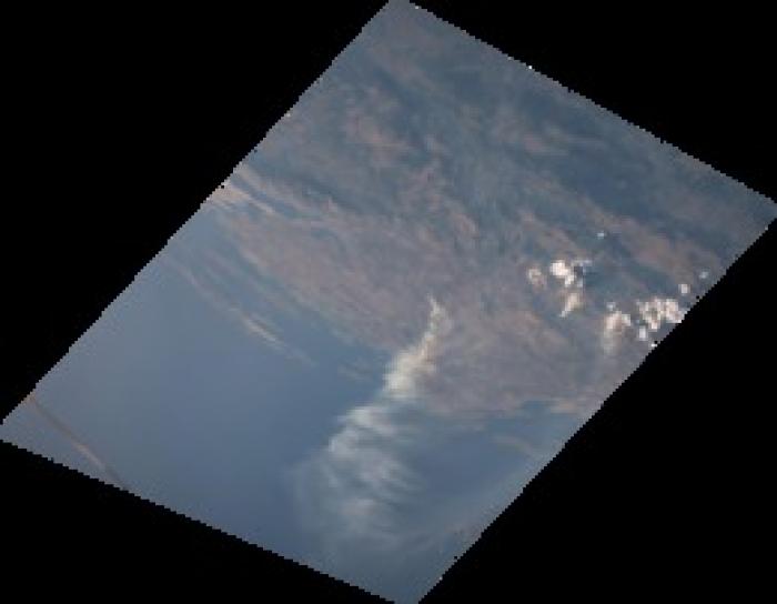 images was taken by astronauts onboard the International Space Station on August 1st, 2017, of the Montenegro wildfires in 2017