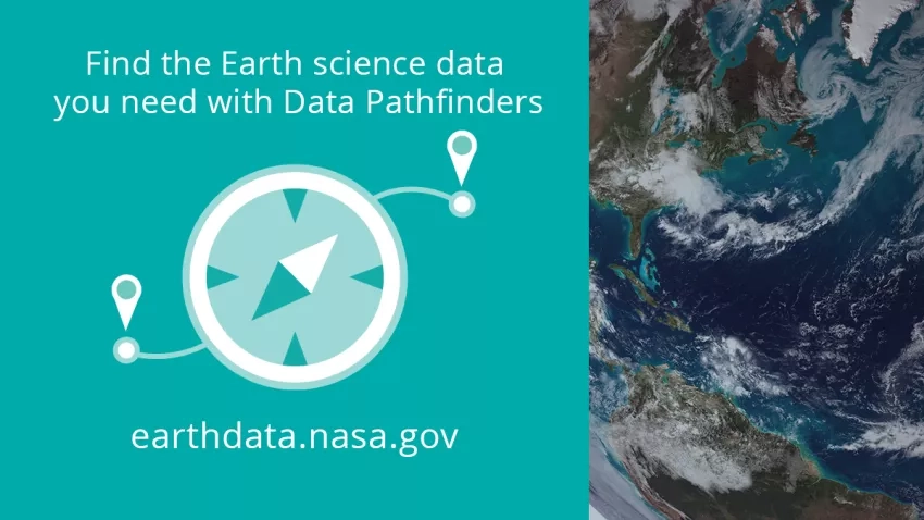 image promoting the Earthdata pathfinder