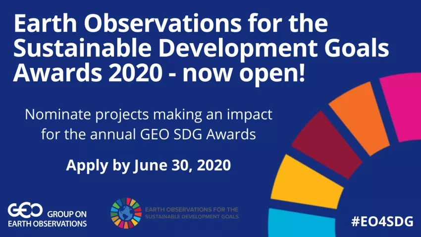 Graphic promoting the 2020 sustainable development awards
