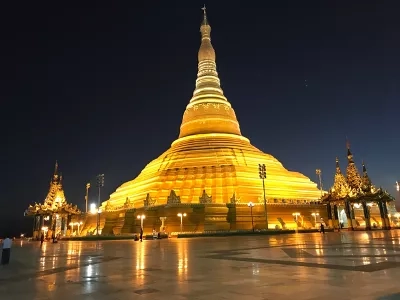 Photo of a Myanmar pagoda