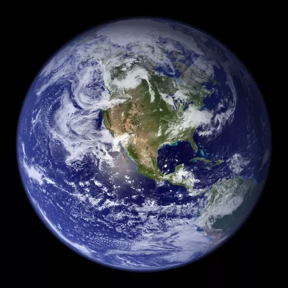 satellite image of Earth