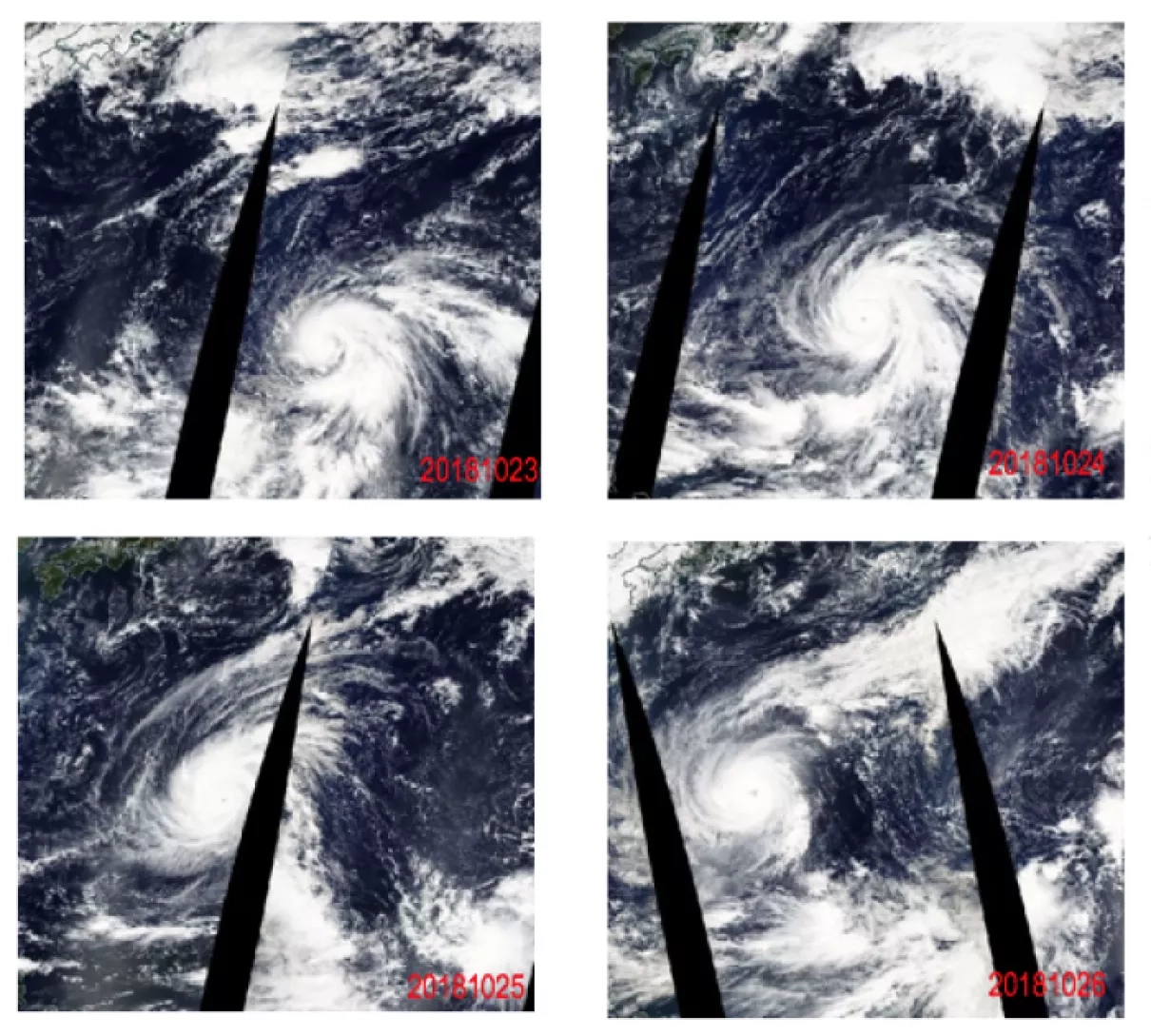 MODIS (Moderate Resolution Imaging Spectroradiometer) Image of Typhoon Yutu