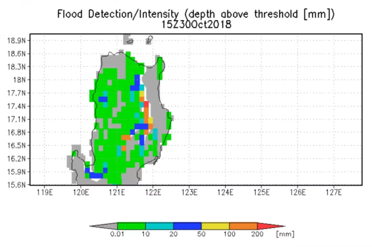 Graphic of RainFall and Flooding From Super Typhoon Yutu