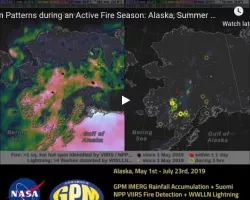 Screenshot of Rain Patterns during an Active Fire Season: Alaska, Summer 2019 video