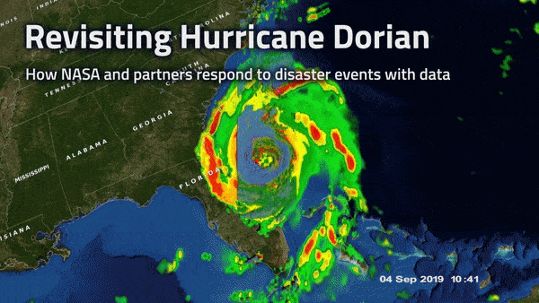 GPM overpass of Hurricane Dorian