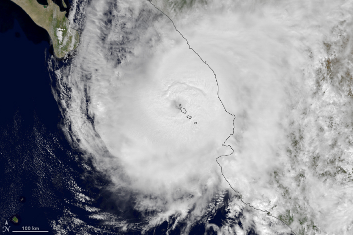 NASA/NOAA GOES-16 acquires image of Hurricane Willa 