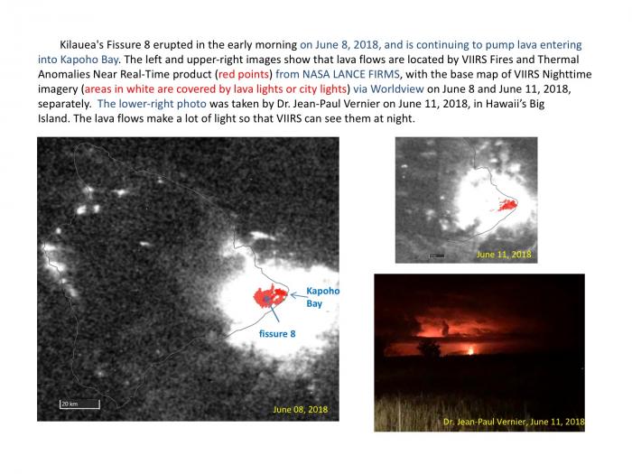 Images of VIIRS fires and thermal anomalies via VIIRS nighttime basemap.