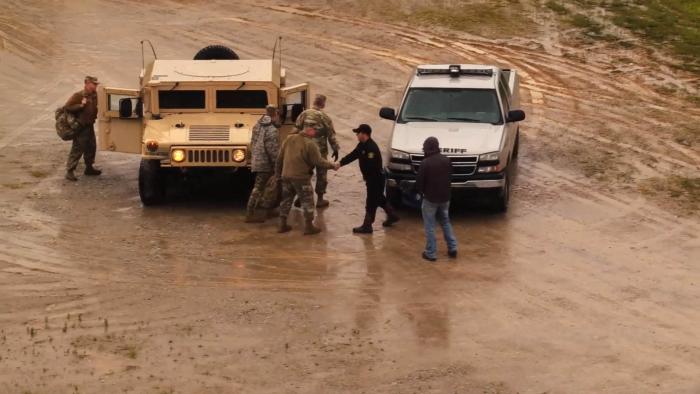 Emergency responders during the May 2017 flooding near Pocahontas, Arkansas. Credit: U.S. Army National Guard/Spc. Stephen M. Wright