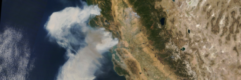 Fast Burning Wildfires Image in California 