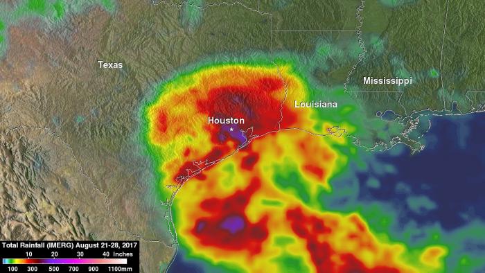 GPM captured this image of Hurricane Harvey