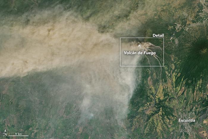 Image of Volcán de Fuego volcano in Guatemala