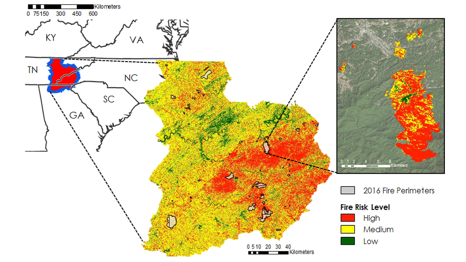 Using NASA Earth Observations to Monitor Vulnerability, Wildfire Damage, and Recovery in the Appalachian Forests