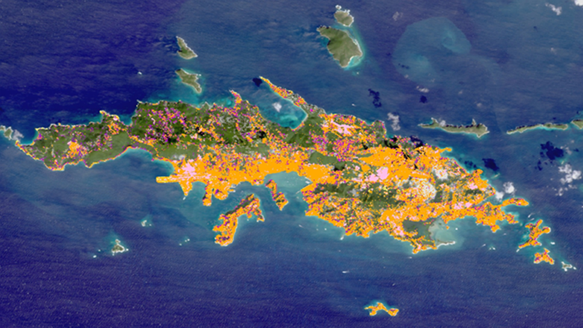 Using NASA Earth Observations to Monitor Land-use Change and Map At-risk Coastal Habitats in the U.S. Virgin Islands