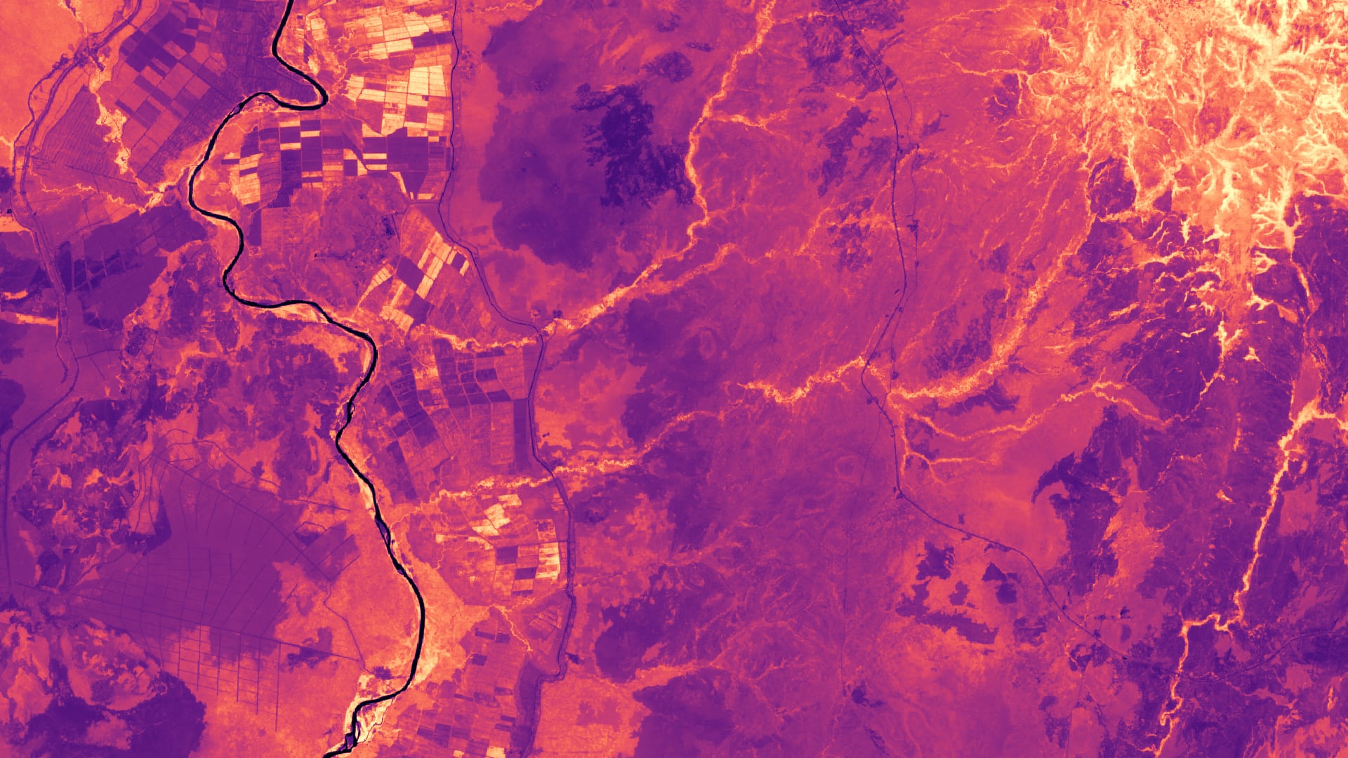 NDVI-processed Landsat 8 OLI data over the Lower Omo River Valley on January 11th, 2018. Lighter colors indicate areas with high vegetation greenness while darker colors indicate less green vegetation and water. This will help decision-makers understand where agricultural areas are located in comparison to uncultivated lands.  Keywords: remote sensing, Landsat, Normalized Difference Vegetation Index, Tasseled Cap, agro-business, land cover change