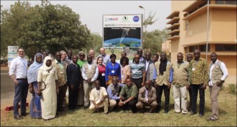 Group photo of SAR Workshop participants at AGRHYMET, Niamey, Niger, January 29 - February 2, 2018