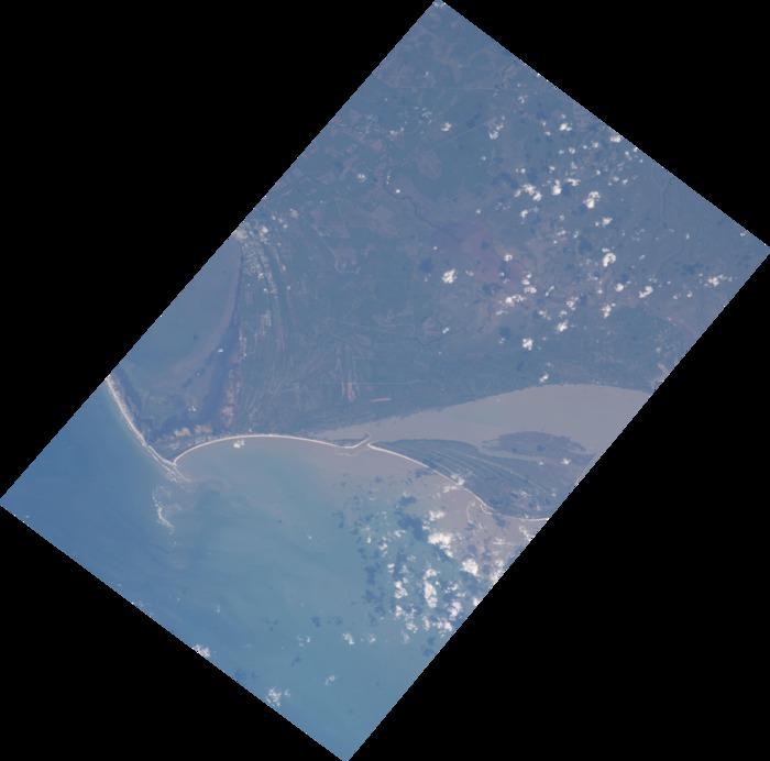 Image taken by astronauts onboard the International Space Station on Septmber 12th, 2017, then manually georeferenced by members of the Earth Science and Remote Sensing Unit at NASA Johnson Space Center.