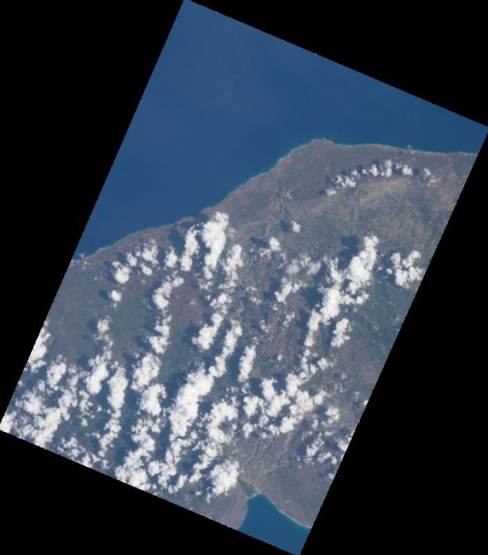 Image taken by astronauts onboard the International Space Station on September 12th, 2017, then manually georeferenced by members of the Earth Science and Remote Sensing Unit at NASA Johnson Space Center.
