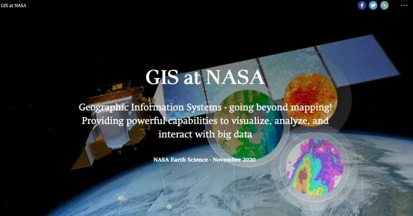 screenshot of GIS Story Map