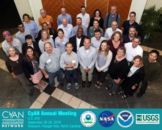 Group photo of CyAN scientific team 