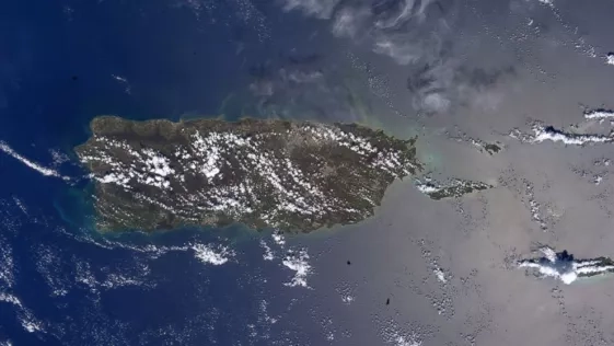 satellite image of Puerto Rico