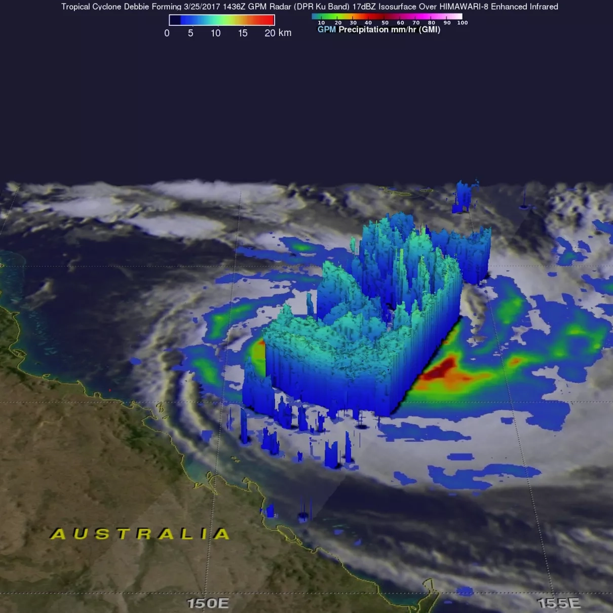 Image of real time rainfall data 