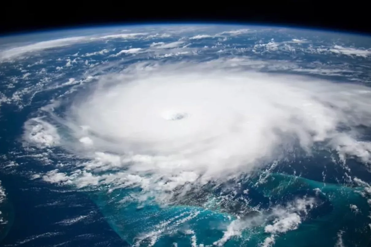 Astronauts aboard the International Space Station captured this image of Hurricane Dorian moving over the Caribbean on Sep. 1, 2019. Imagery from the space station can provide people on the ground with near-real-time data to support their disaster response and recovery efforts. Credits: NASA 