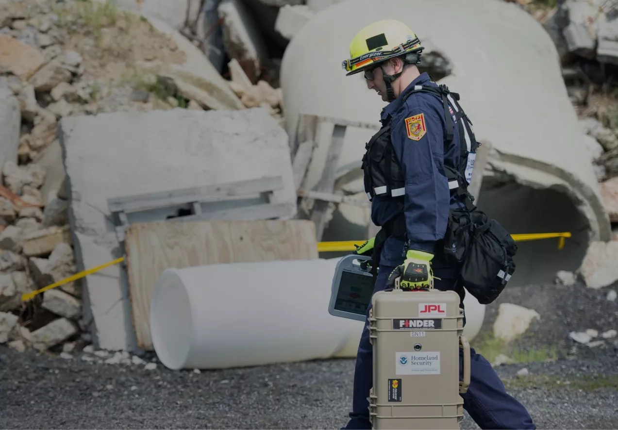 Finding Individuals for Disaster and Emergency Response (FINDER) - a radar technology designed to detect heartbeats of victims trapped in wreckage
