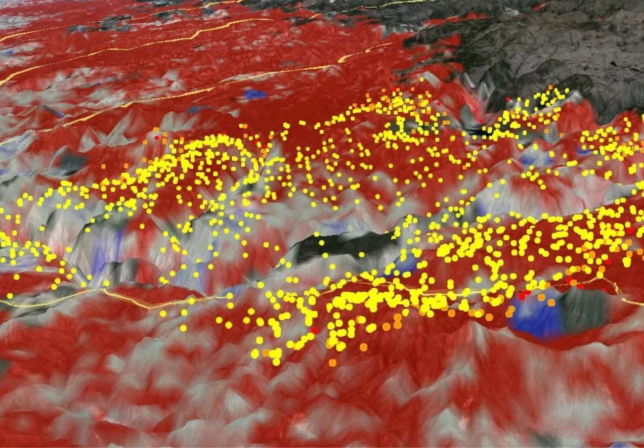 The red areas seen by the MODIS instrument on this NASA Aqua satellite image revealed that live fuel moisture had excessively dried up by more than 50 percent prior to the Rim Fire