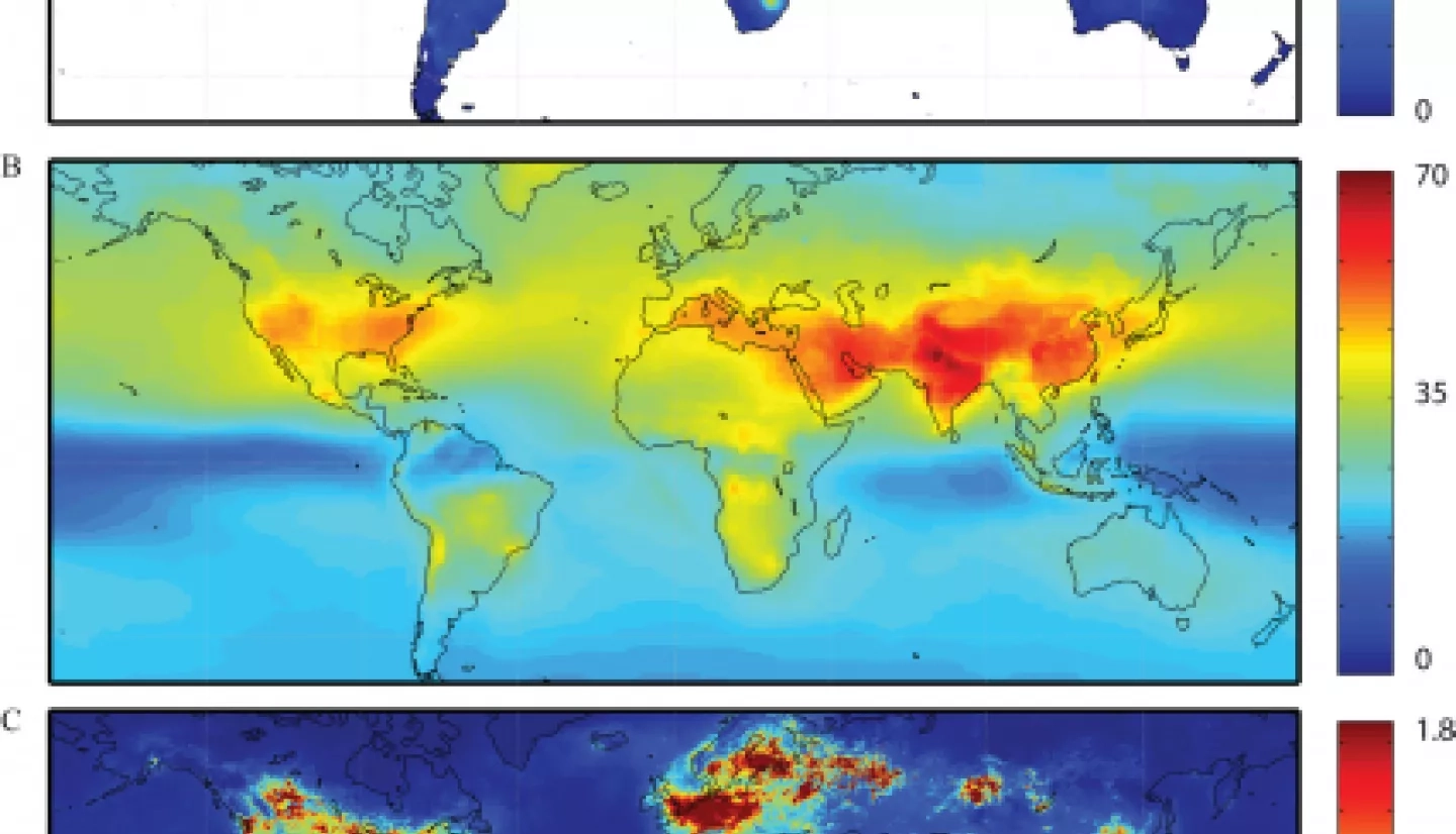 Pollutant concentrations used to estimate asthma impacts.