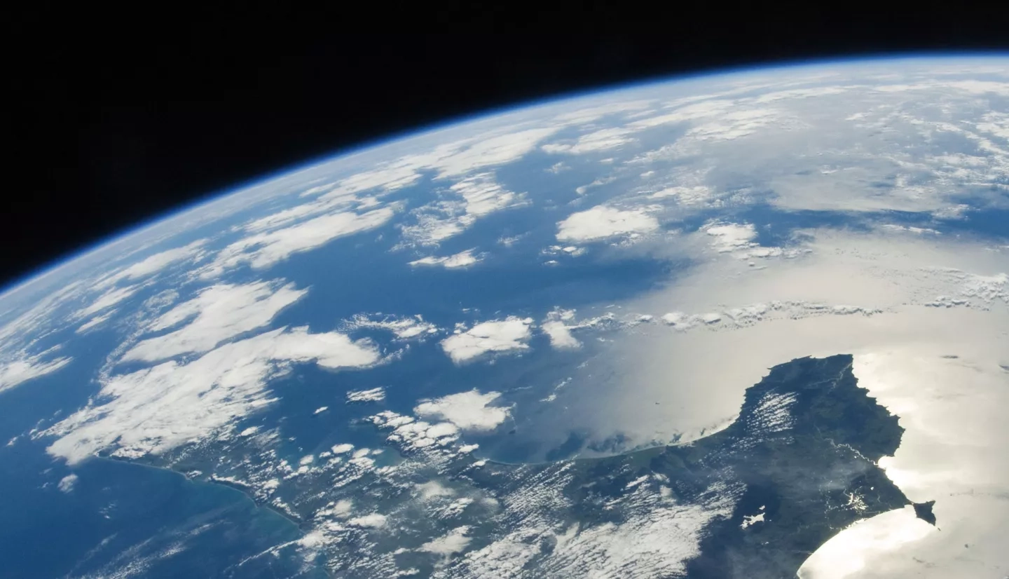 View of Earth from International Space Station (ISS)