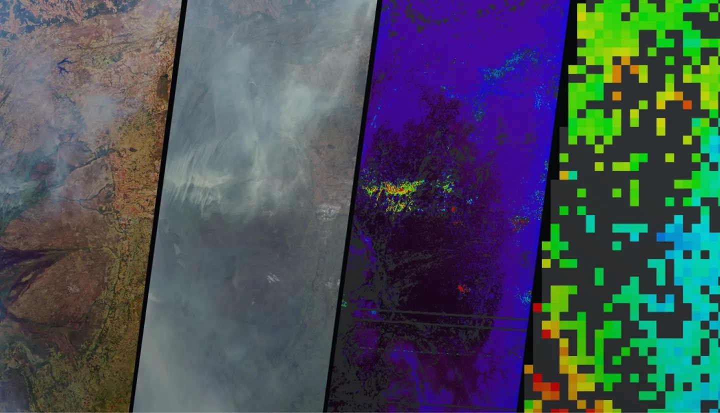 Numerous fires occurred near the headwaters of the Xingu River and the Xingu Indigenous Peoples Reserve