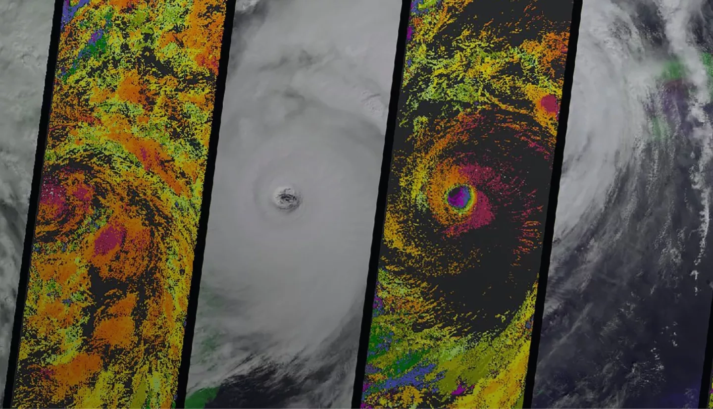NASA Terra spacecraft acquired this sequence of images and cloud-top height observations for Hurricane Wilma as it progressed across the Caribbean in October 2005.