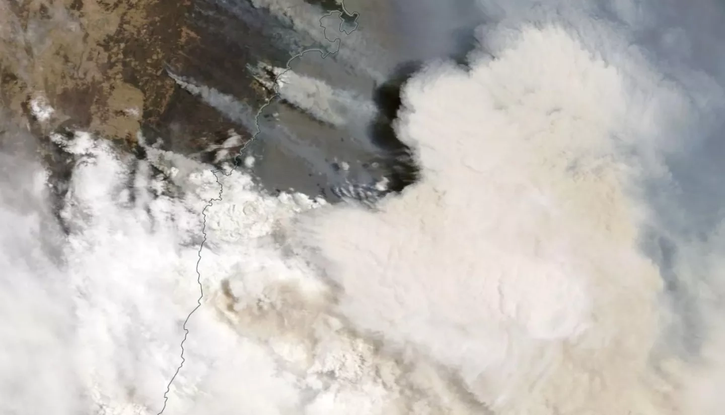 NASA Satellite Image of the 2020 Australia Fires