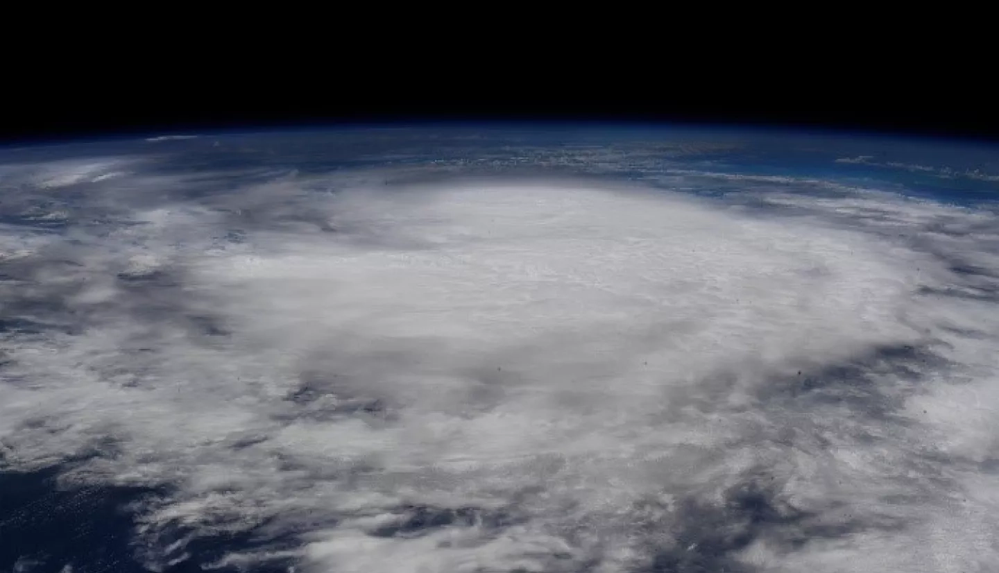 Hurricane Isaias traveling northwest between Cuba and the Bahamas on Friday, July 31, 2020, as seen from the International Space Station. Credits: NASA/Astronaut Col. Doug Hurley