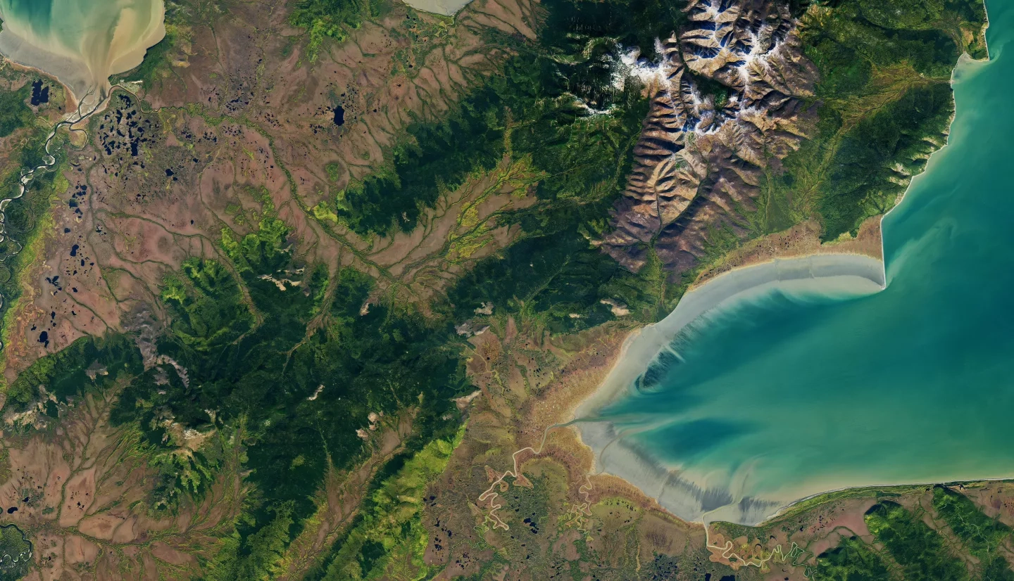 2014 Landsat image of Ulbanskiy Russia