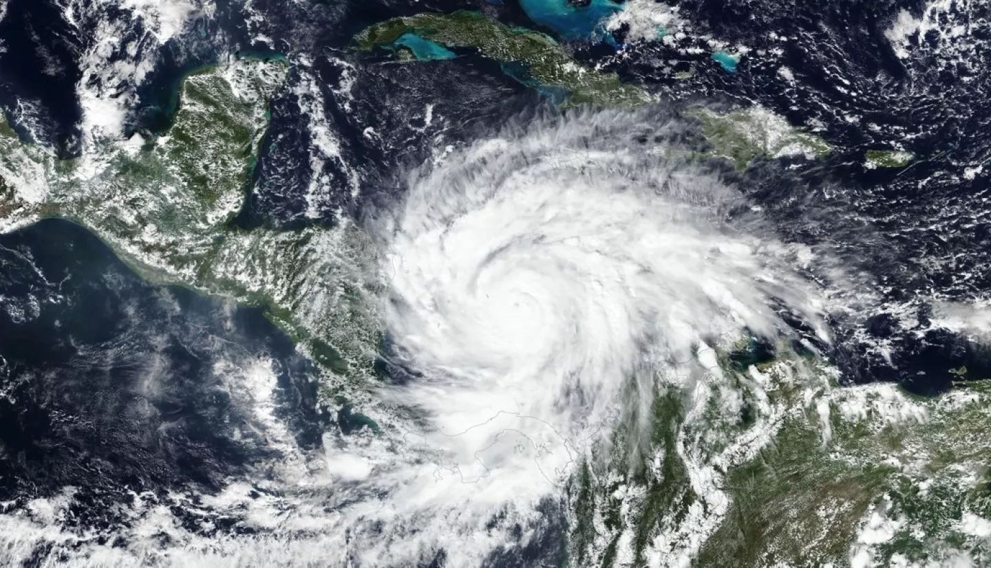 NOAA-20 satellite image of hurricane Iota