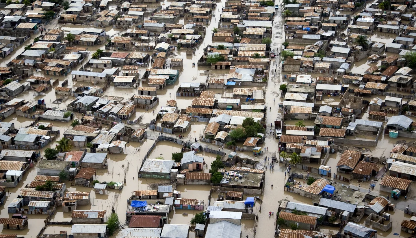 The Gonaïves area of Haiti, flooded by Hurricane Tomas. Credits: UN Photo/UNICEF/Marco Dormino