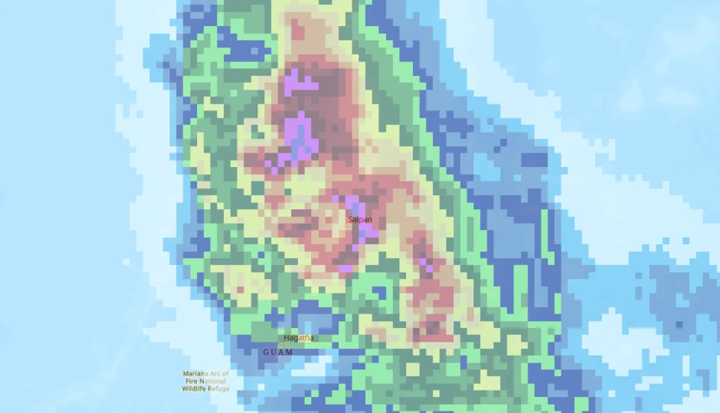IMERG precipitation data from Typhoon Sinlaku