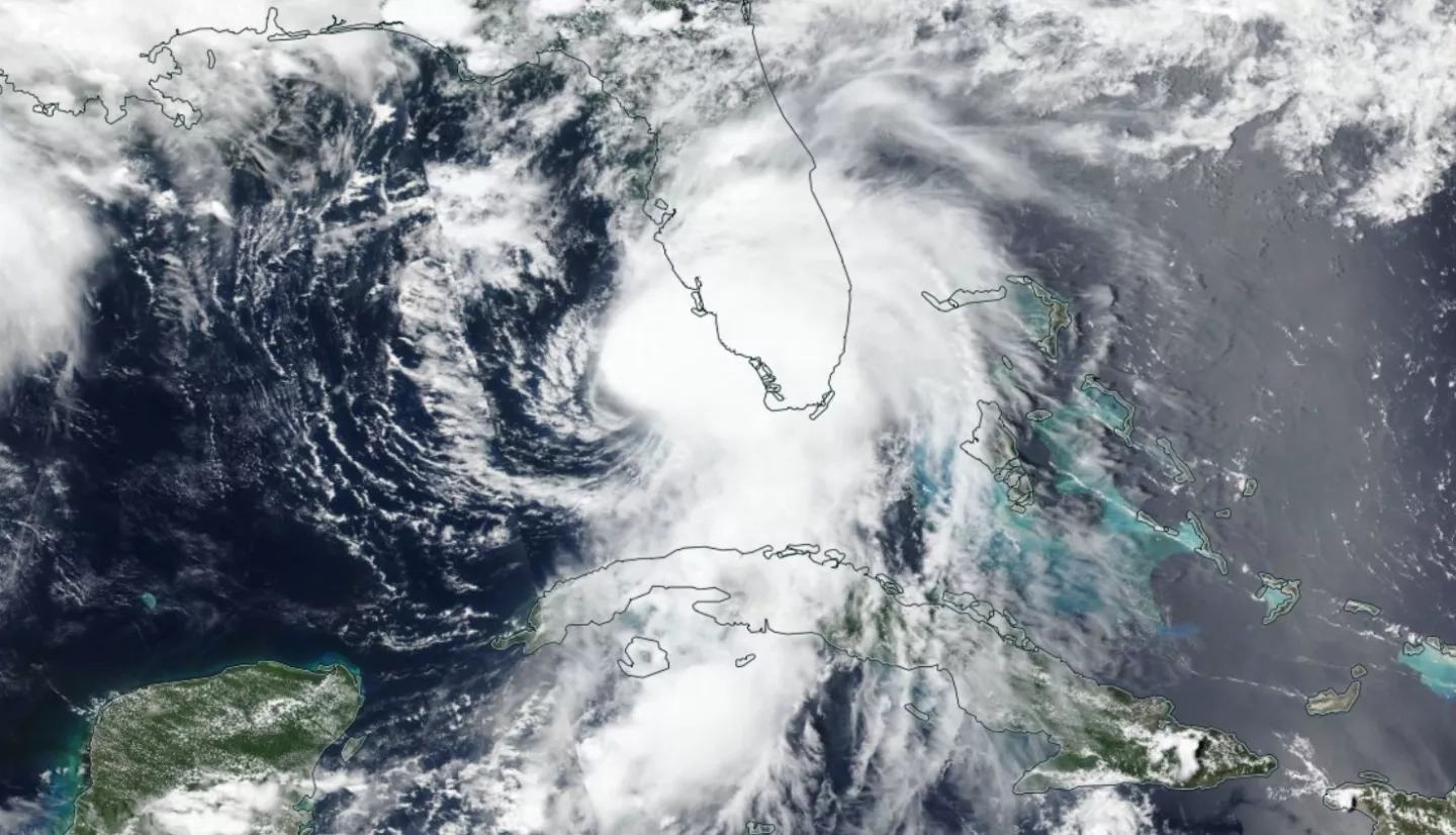 The NASA / NOAA Suomi NPP satellite captured this image of Tropical Storm Elsa over Florida on July 6, 2021.  Credits: NASA Worldview, NASA Earth Observing System Data and Information System (EOSDIS)