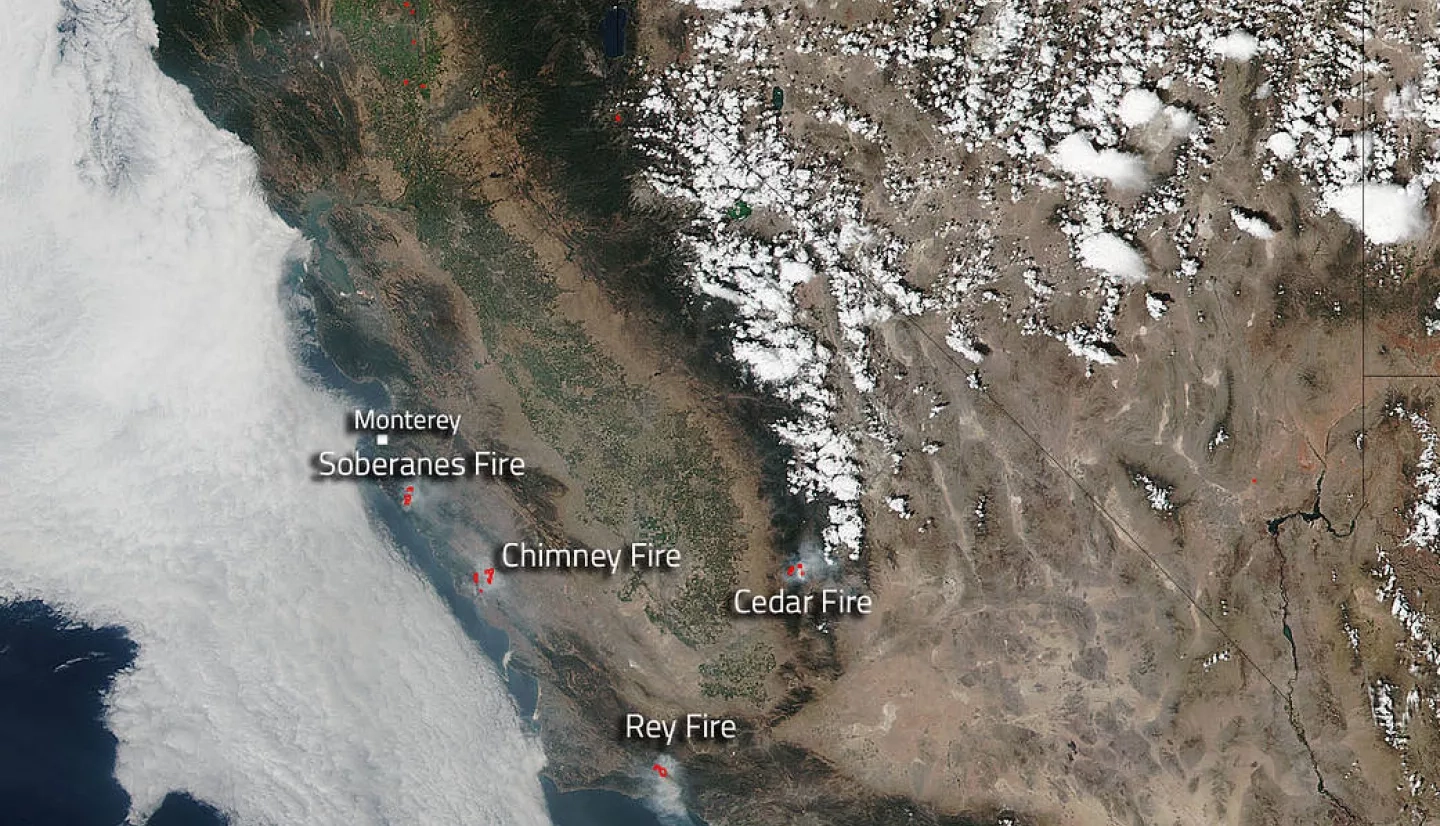 Four Fires Plague Southern California