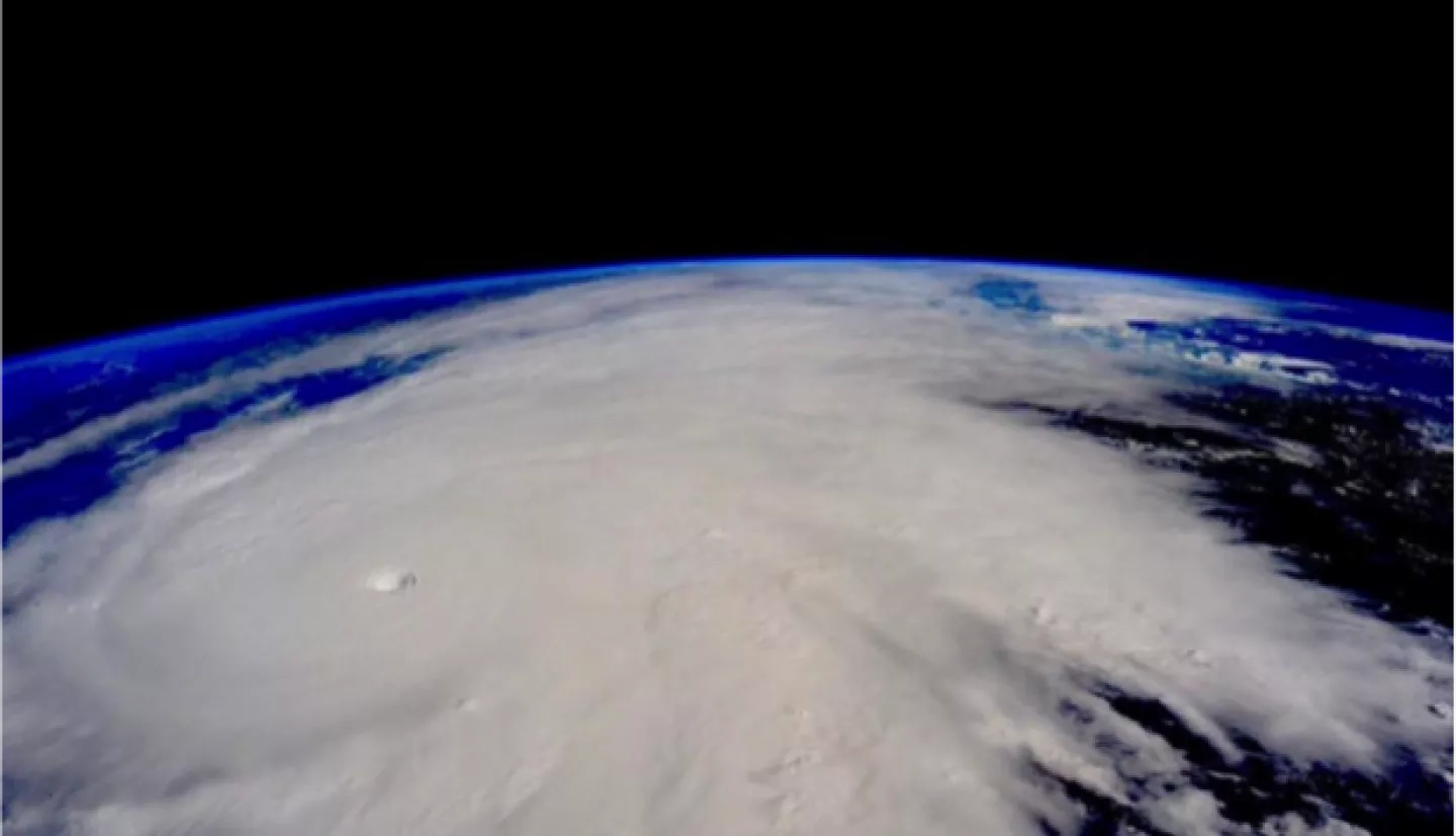 Hurricane Patricia as seen from the International Space Station on Friday afternoon, October 23, 2015