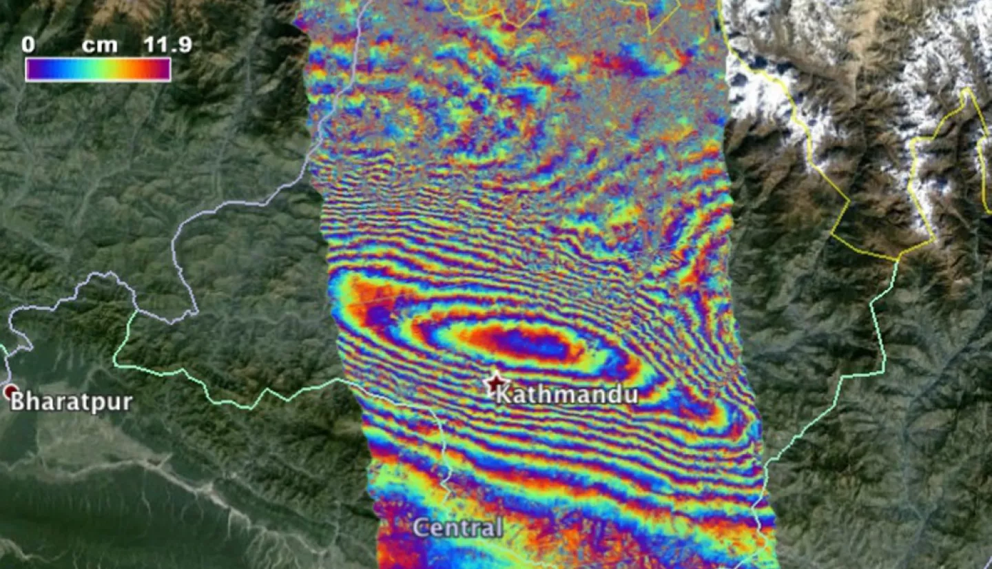 NASA's ARIA Project Provides New Look at Earth Surface Deformation from Nepal Quake