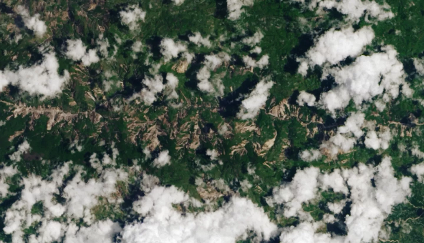 The Operational Land Imager (OLI) on Landsat 8 acquired this natural-color view of landslides in and around Pic Macaya National Park in southwestern Haiti on Aug. 14, 2021, the same day the earthquake hit. Credits: NASA Earth Observatory