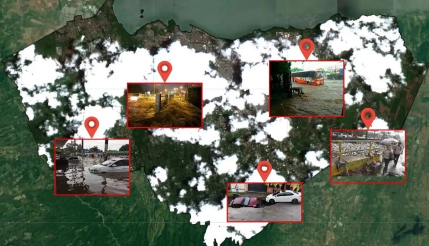 El proyecto SATc combina monitoreo en tiempo real, datos de código abierto y niveles históricos de precipitación para determinar el riesgo de inundaciones en Managua, Nicaragua. Créditos: Ricardo Quiroga