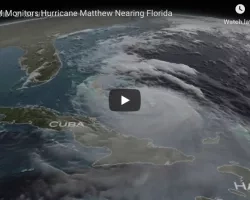 Screen shot of GPM Sees Hurricane Matthew Nearing Florida video