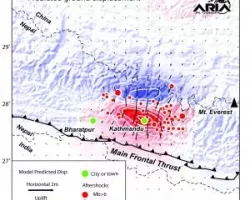 NASA/Caltech Team Images Nepal Quake Fault Rupture, Surface Movements