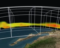 NASA's Atmospheric Infrared Sounder instrument reveals 3-D structure of a storm's water vapor content